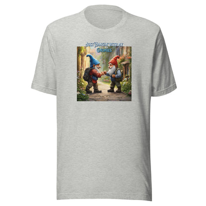 Just Hangin' with my Gnomies Men's Funny T-Shirt Athletic Heather