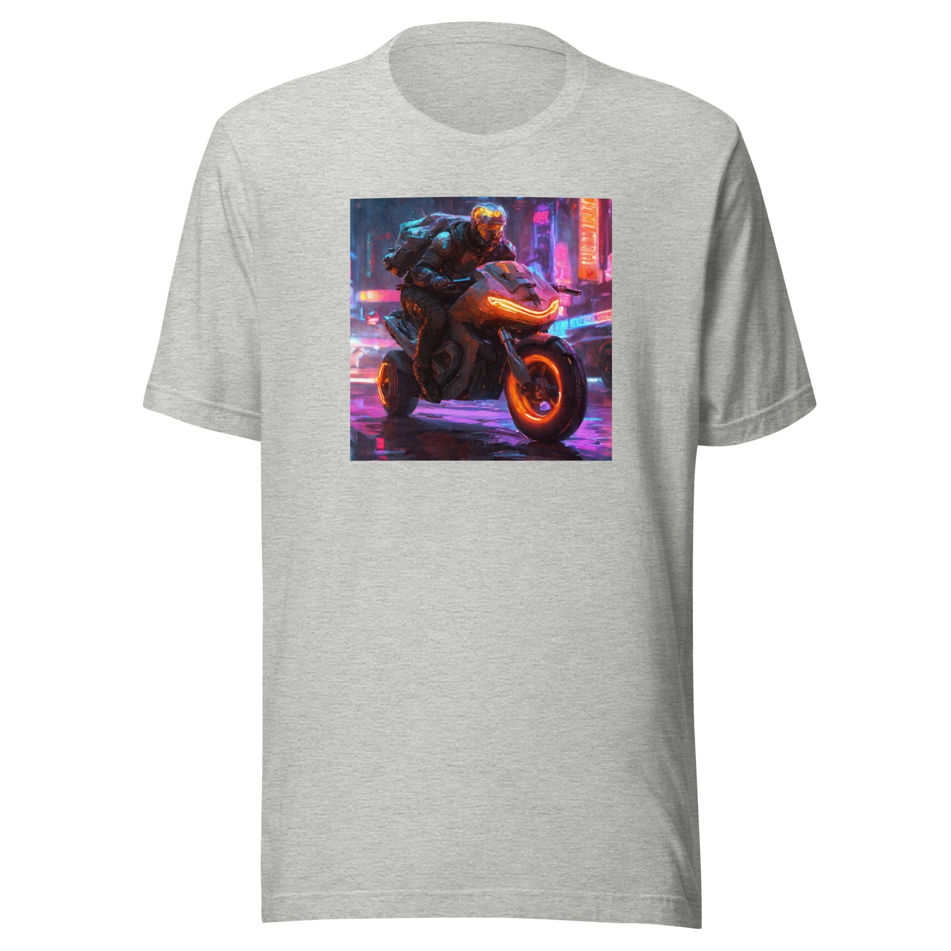 Cyberpunk Motorcycle Men's T-Shirt Athletic Heather