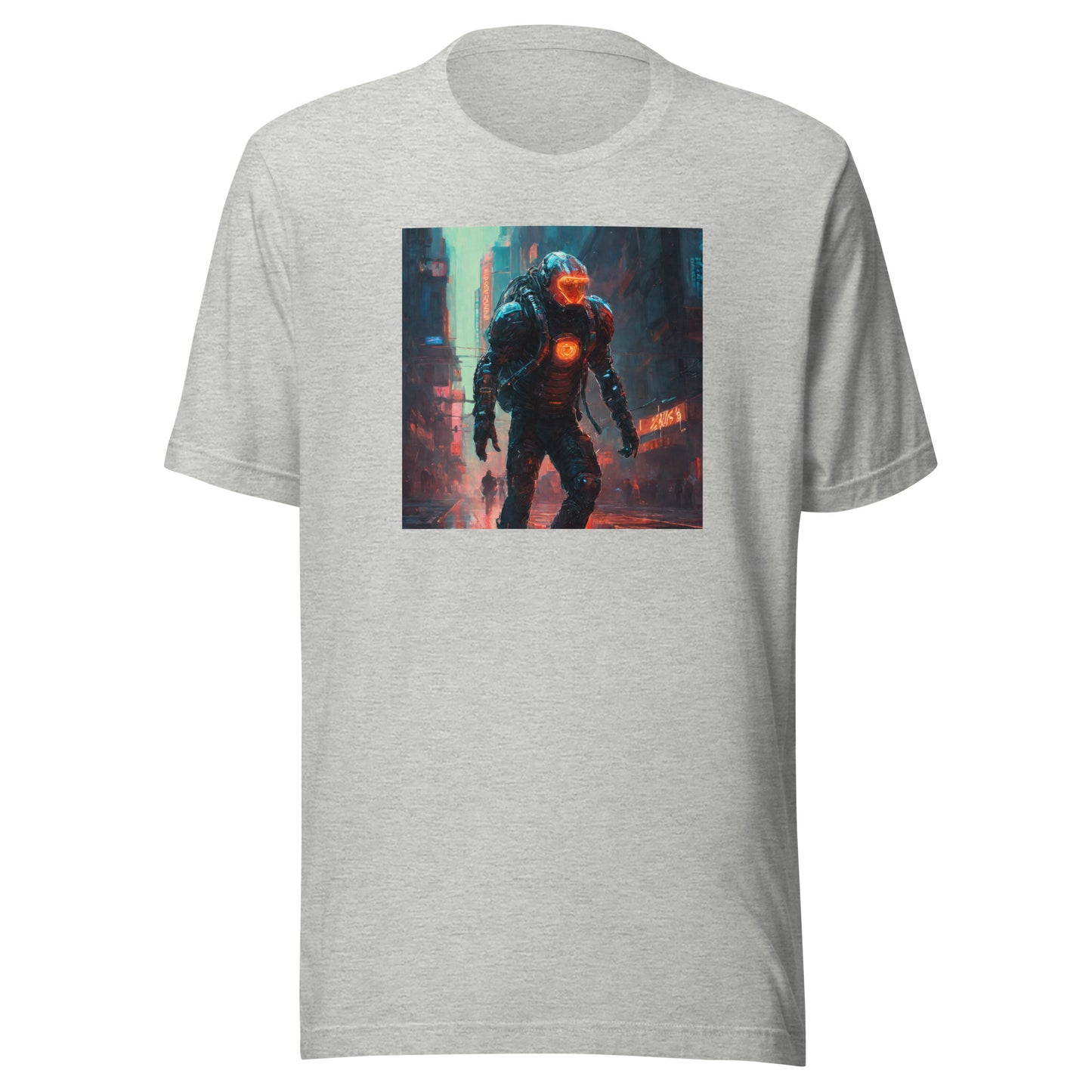 Futuristic Space Suit Men's Sci-Fi T-Shirt Athletic Heather