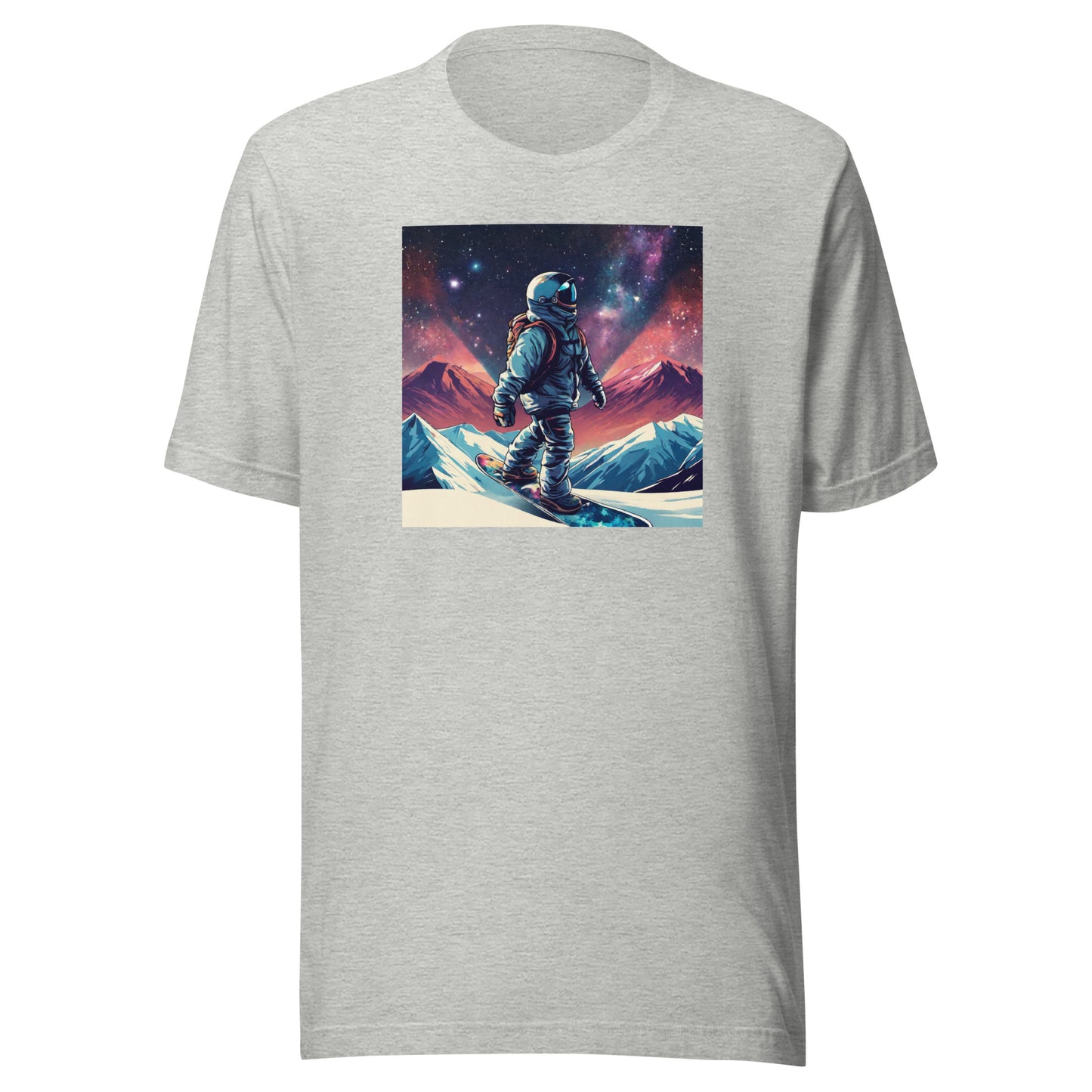 Snowboarding Astronaut Men's T-Shirt Athletic Heather