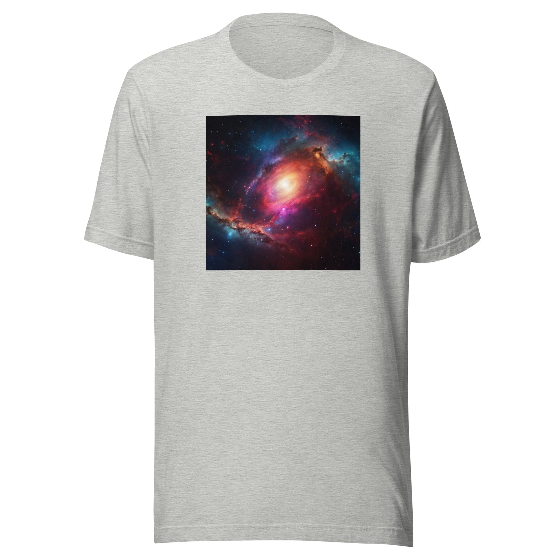 Cosmic Expanse Men's Outer Space T-Shirt Athletic Heather