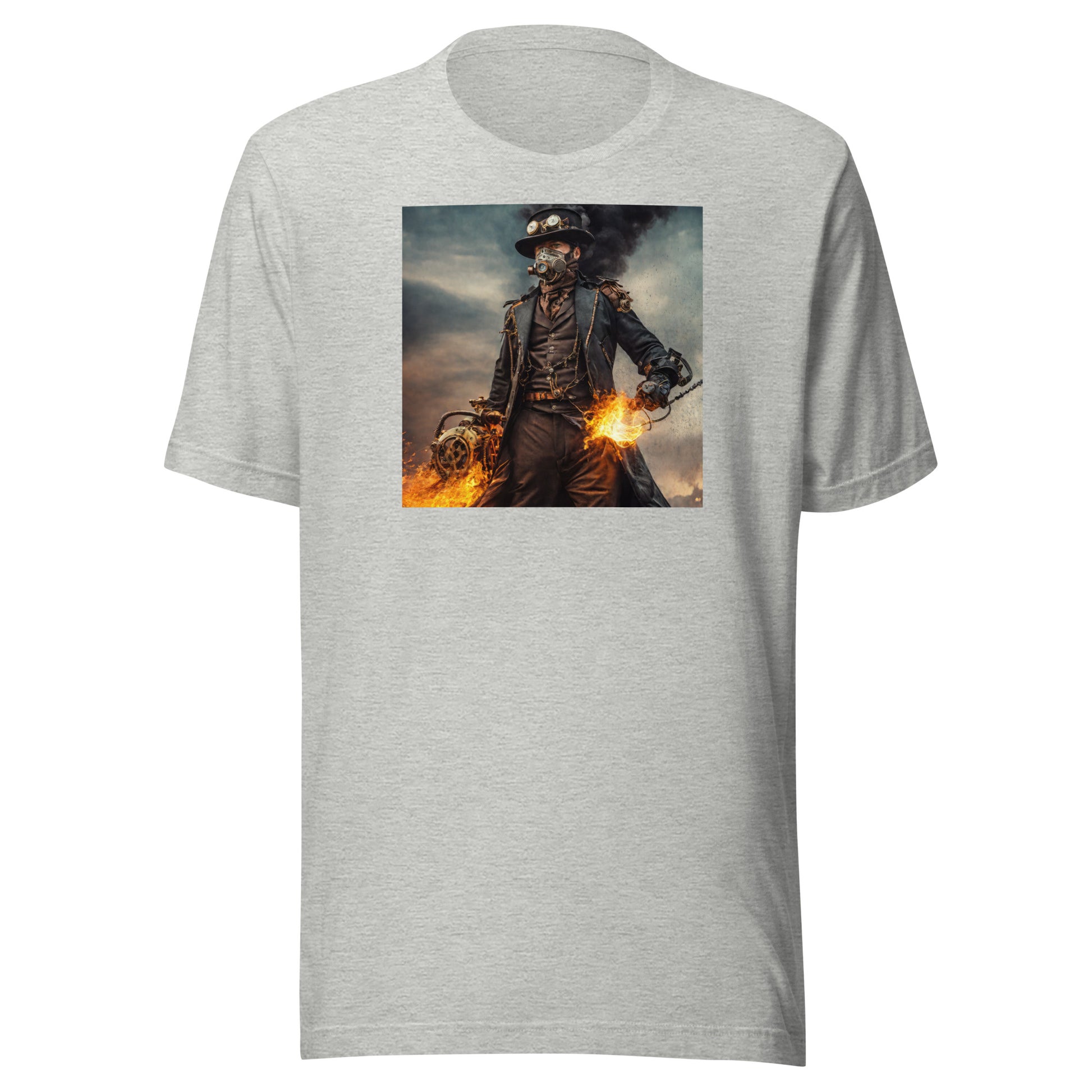 Dapper Pyro Men's Steampunk T-Shirt Athletic Heather