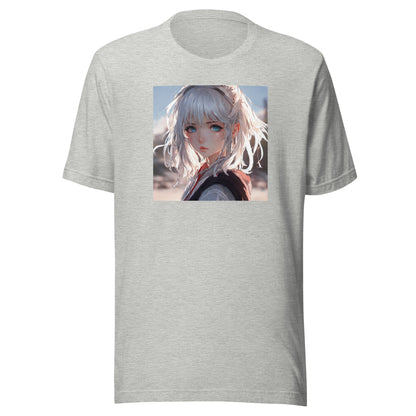 Sun-kissed Gaze Men's Anime Girl T-Shirt Athletic Heather