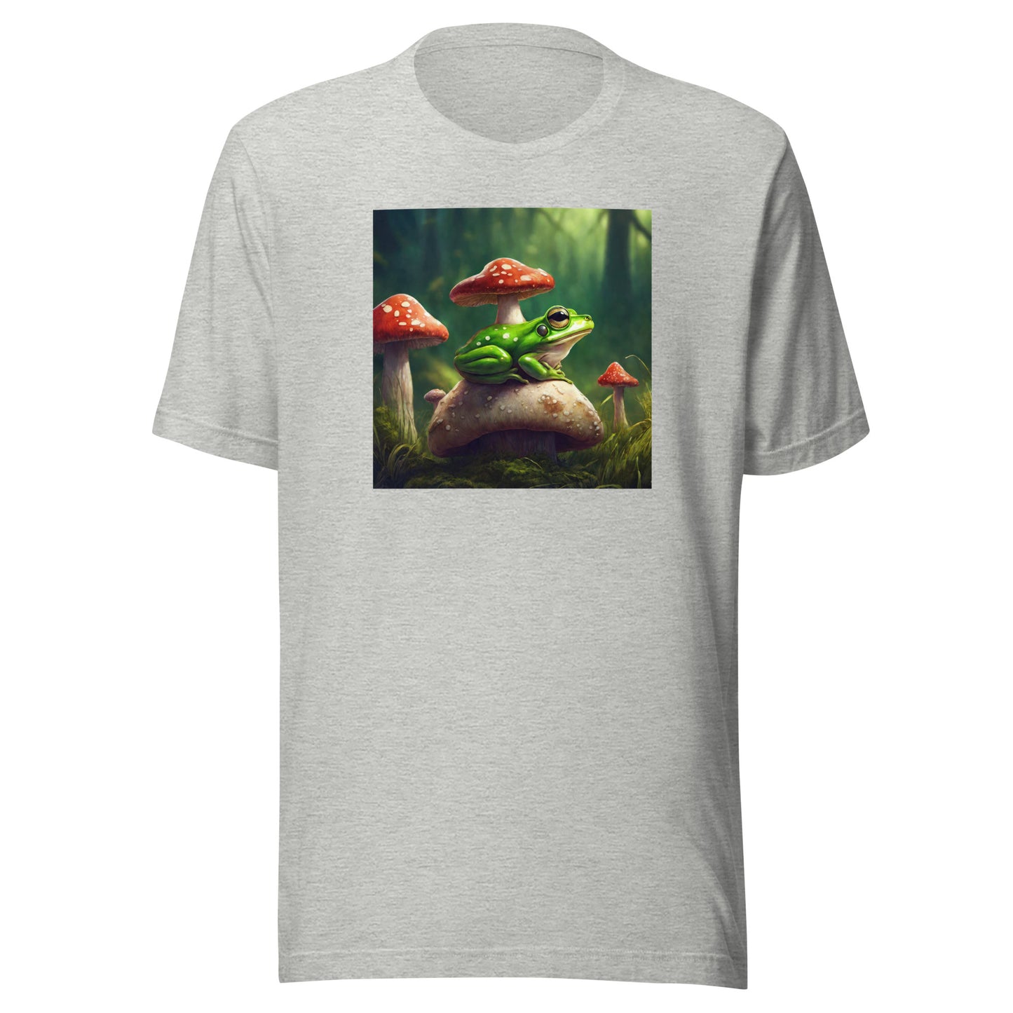 Frog & Shrooms Men's Animal T-Shirt Athletic Heather