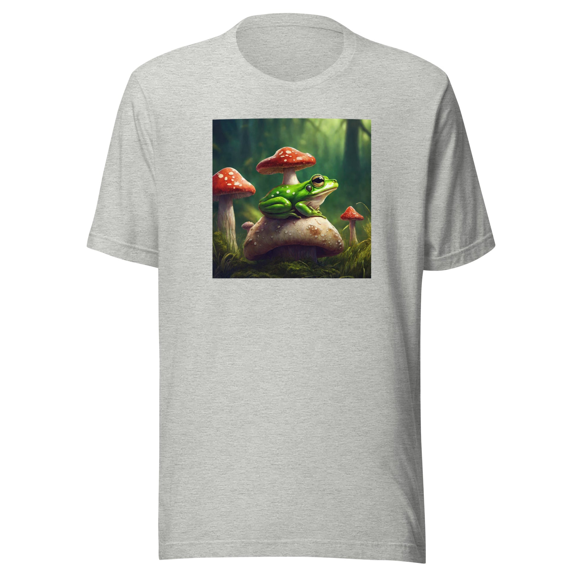 Frog & Shrooms Men's Animal T-Shirt Athletic Heather