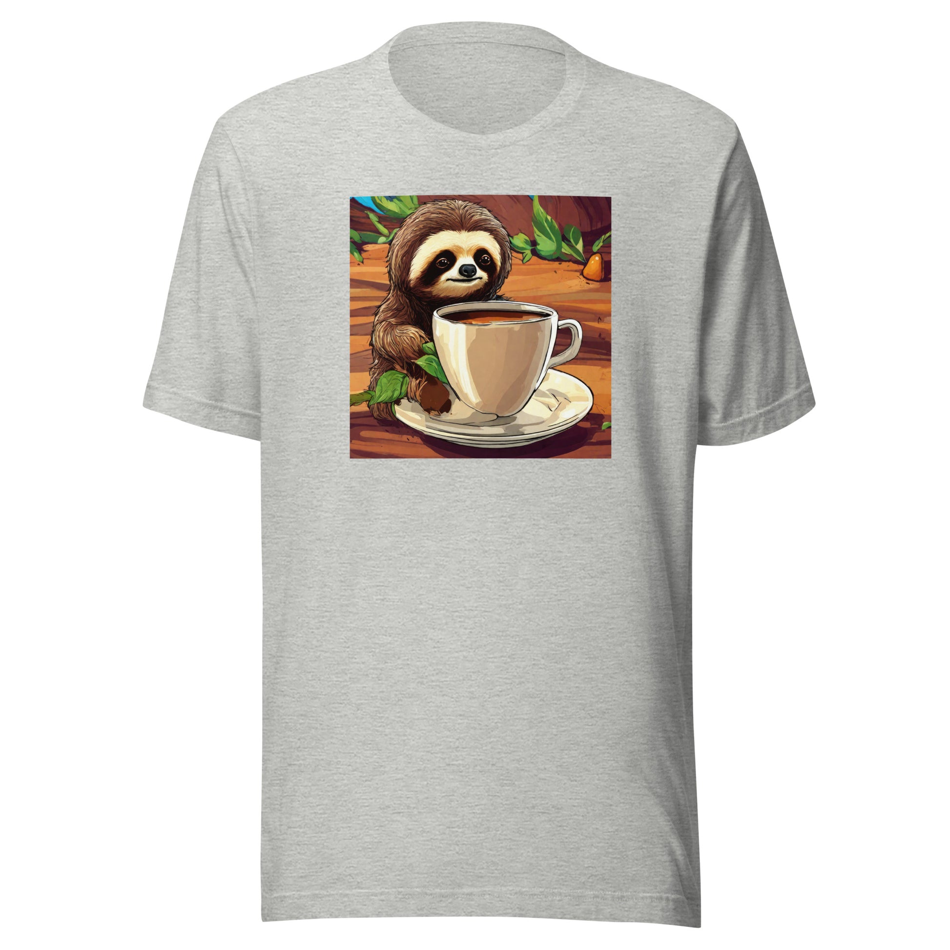 Slow Morning Men's Funny Sloth T-Shirt Athletic Heather