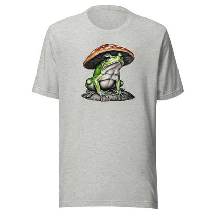 Frog in Shroom Cap Men's Graphic Tee Athletic Heather