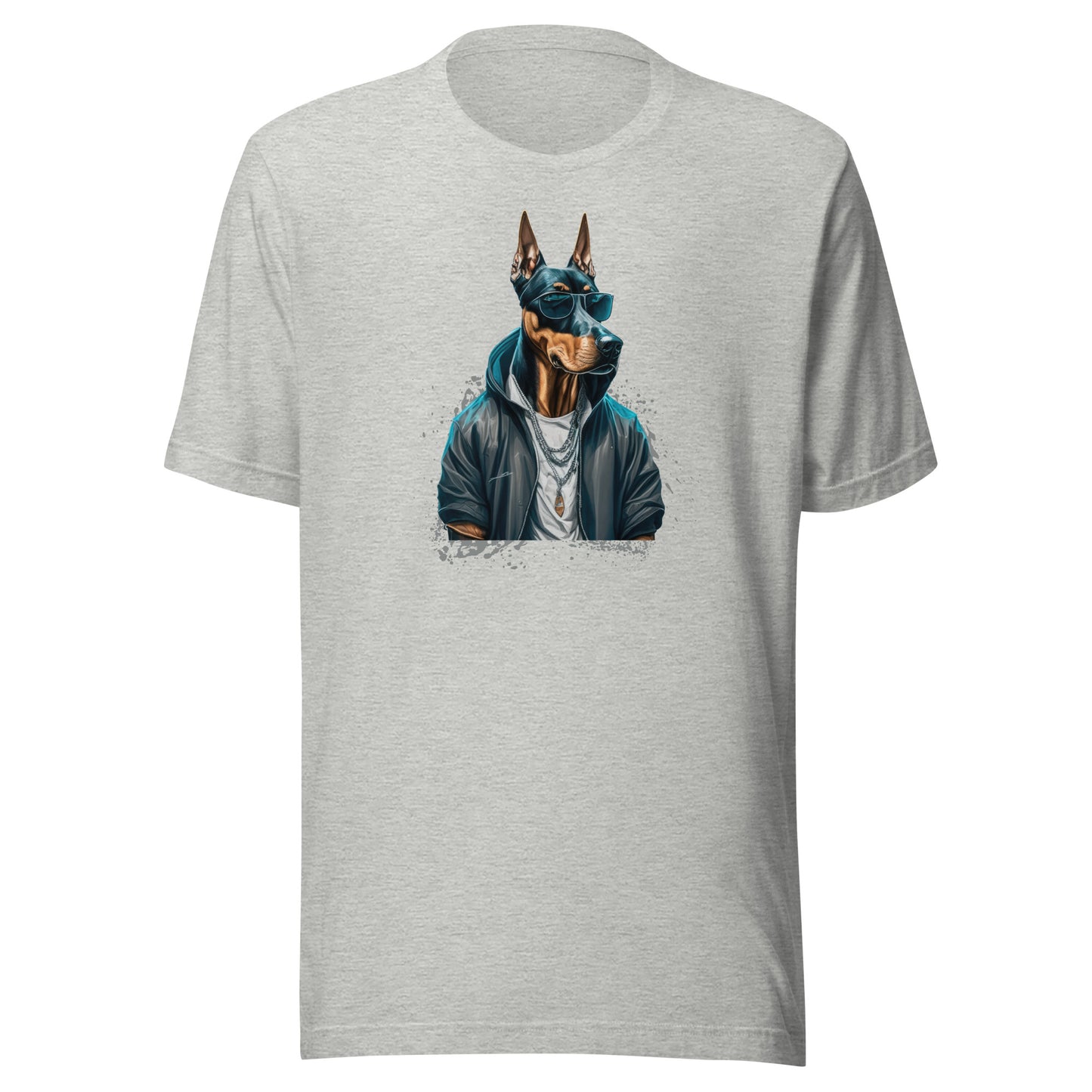 Dobermann in Shades Men's Dog Tee Athletic Heather