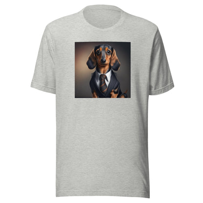 Dapper Dachshund Men's Dog Lover T-Shirt Athletic Heather