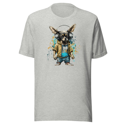 Cool Beats Chihuahua Men's Animal T-Shirt Athletic Heather