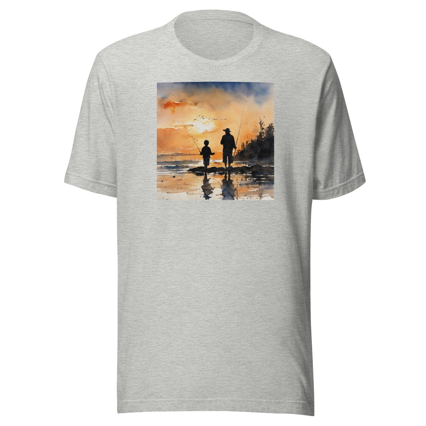 Fishing Days with Dad T-Shirt Athletic Heather