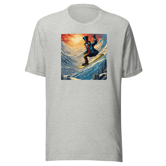 Mad Hatter Snowboarding Men's T-Shirt Athletic Heather