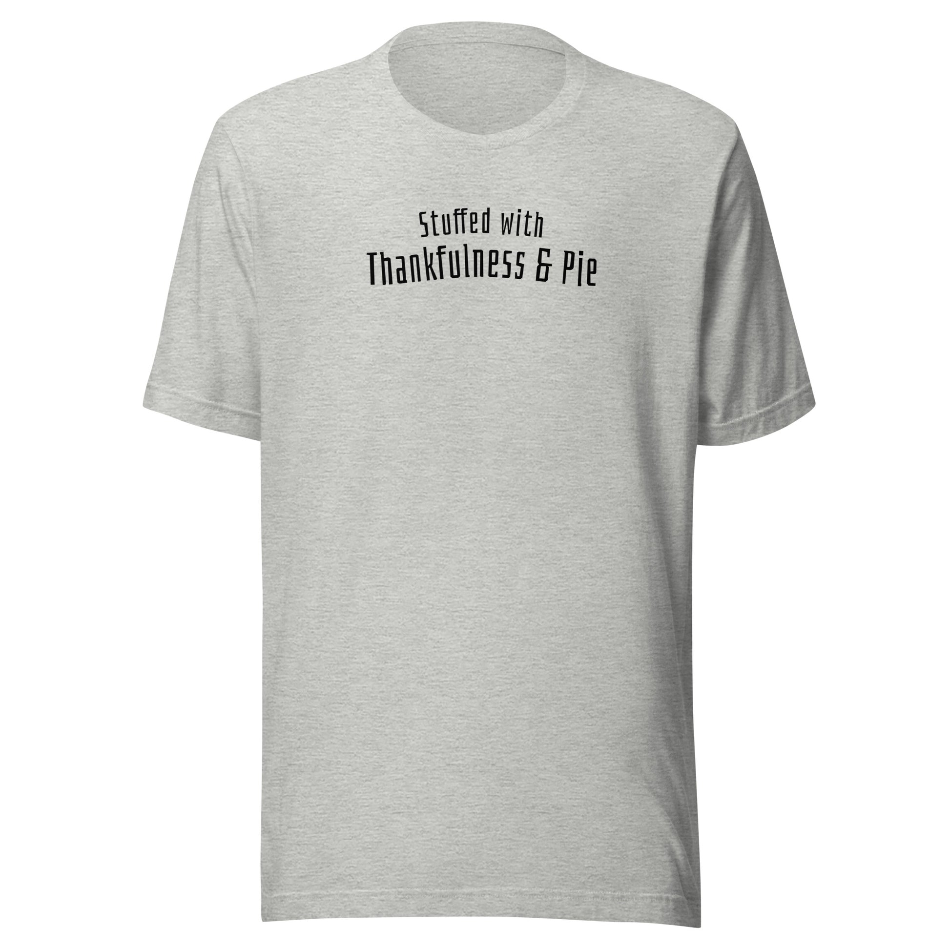 Stuffed with Thankfulness & Pie Thanksgiving Men's T-Shirt Athletic Heather