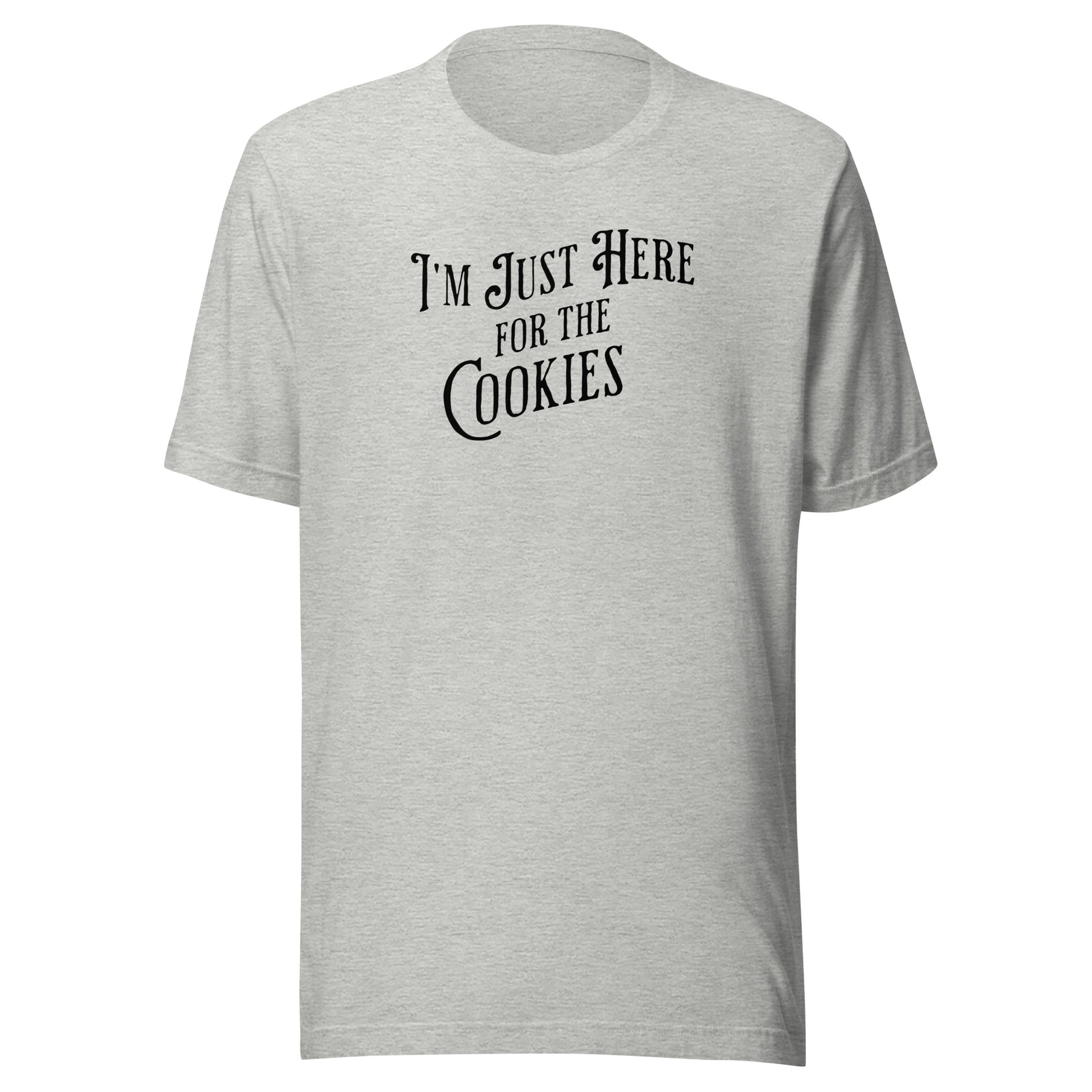 I'm Just Here for the Cookies Men's Christmas T-Shirt Athletic Heather