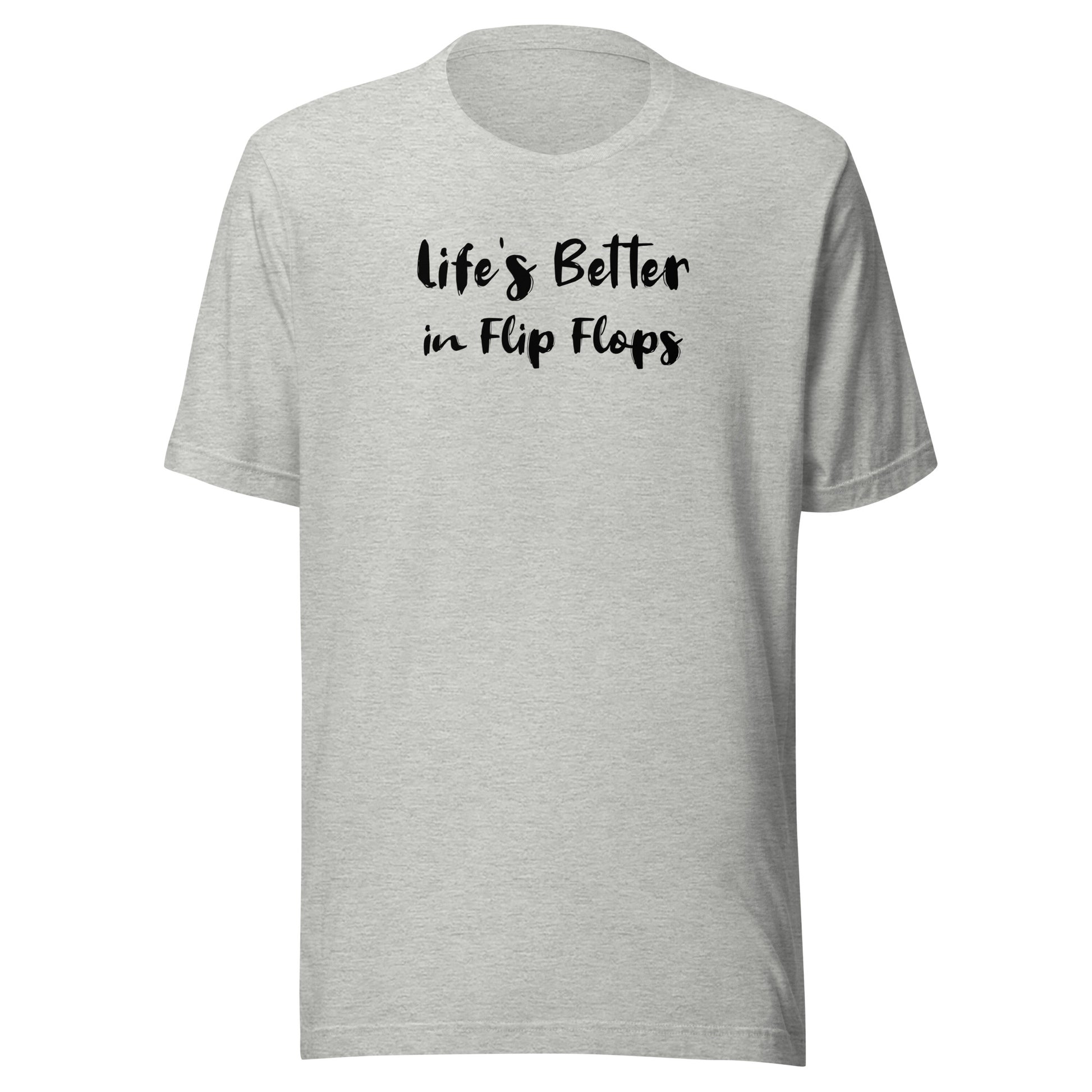 Life's Better in Flip-Flops Men's Summer T-Shirt Athletic Heather