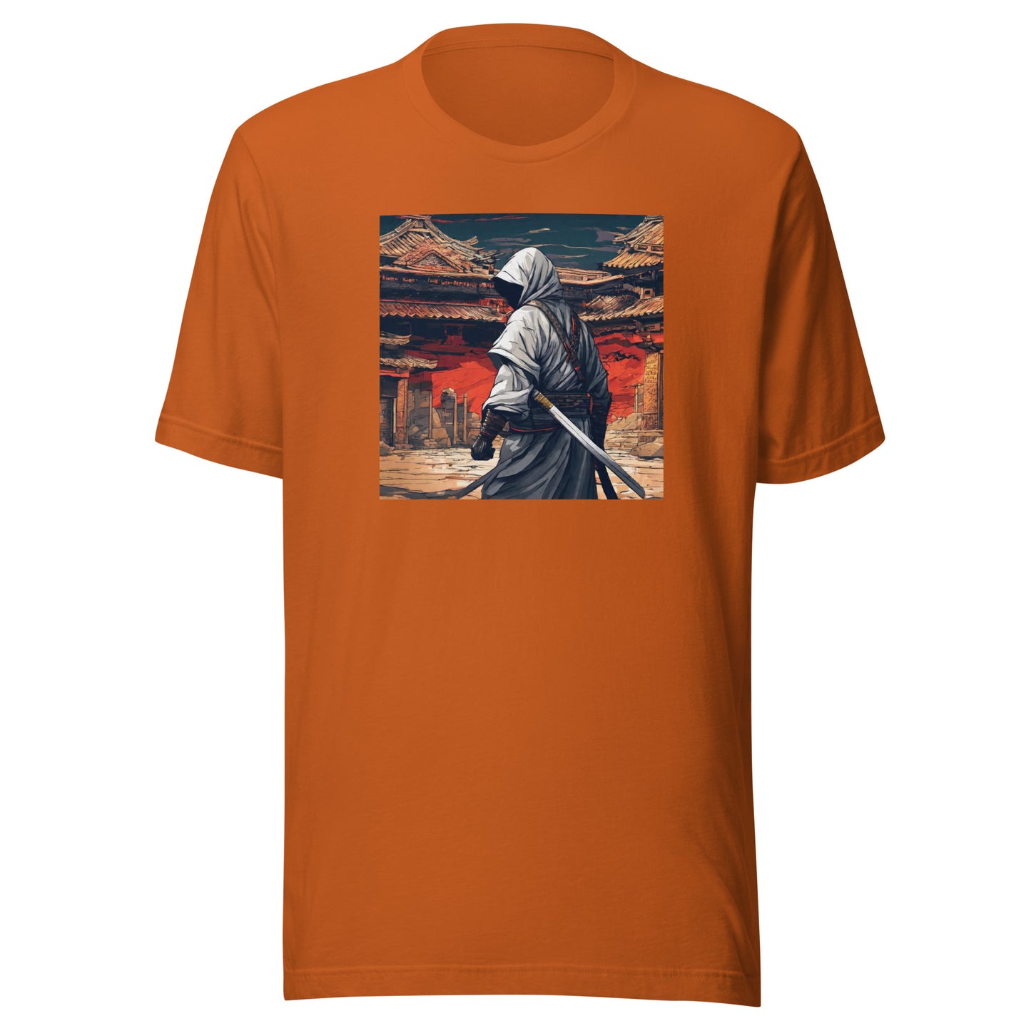 Shadowy Samurai Men's Anime T-Shirt Autumn