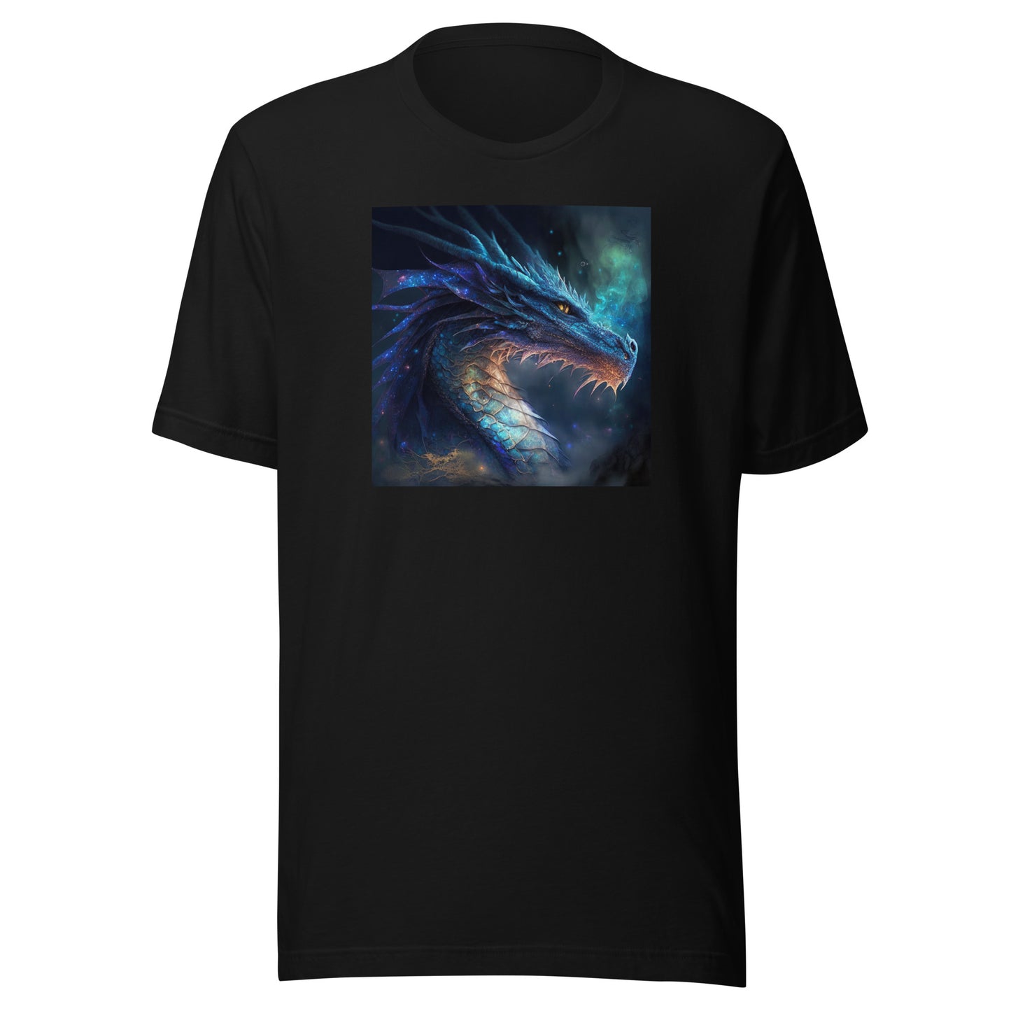 Blue Dragon Men's Fantasy T-Shirt Black