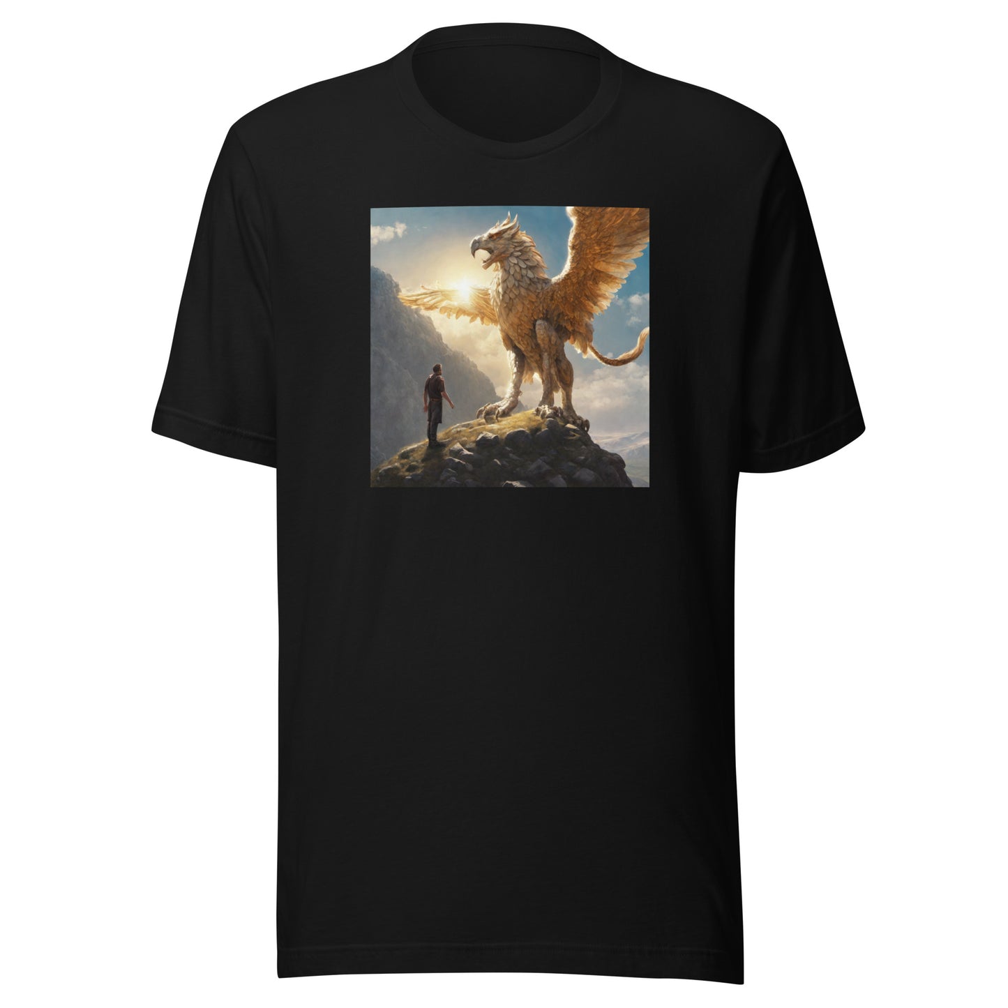 Warrior vs. Griffin Men's T-Shirt Black