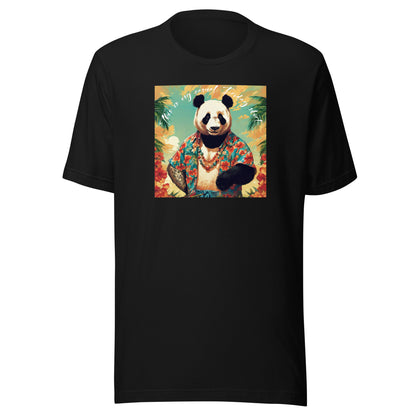 Casual Friday Panda Men's Funny T-Shirt Black