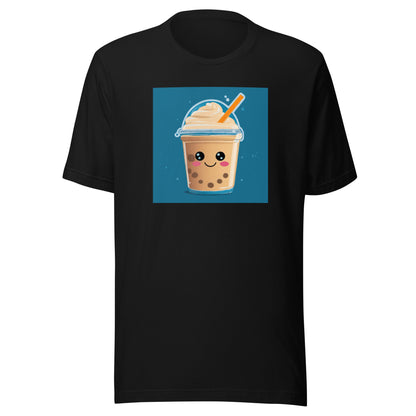 Boba Bubble Milk Tea Men's Funny T-Shirt Black