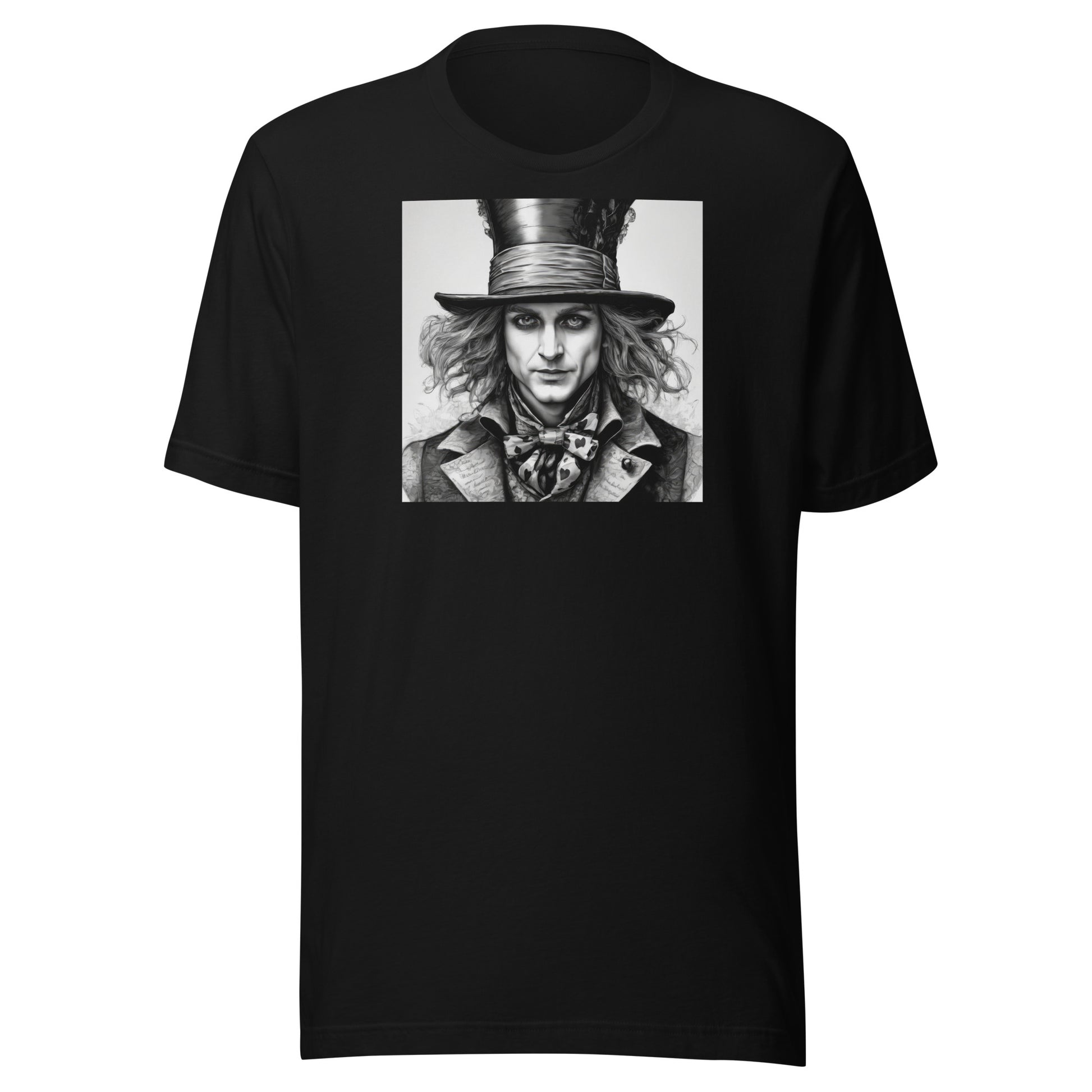 Serenely Eccentric Mad Hatter Men's T-Shirt Black