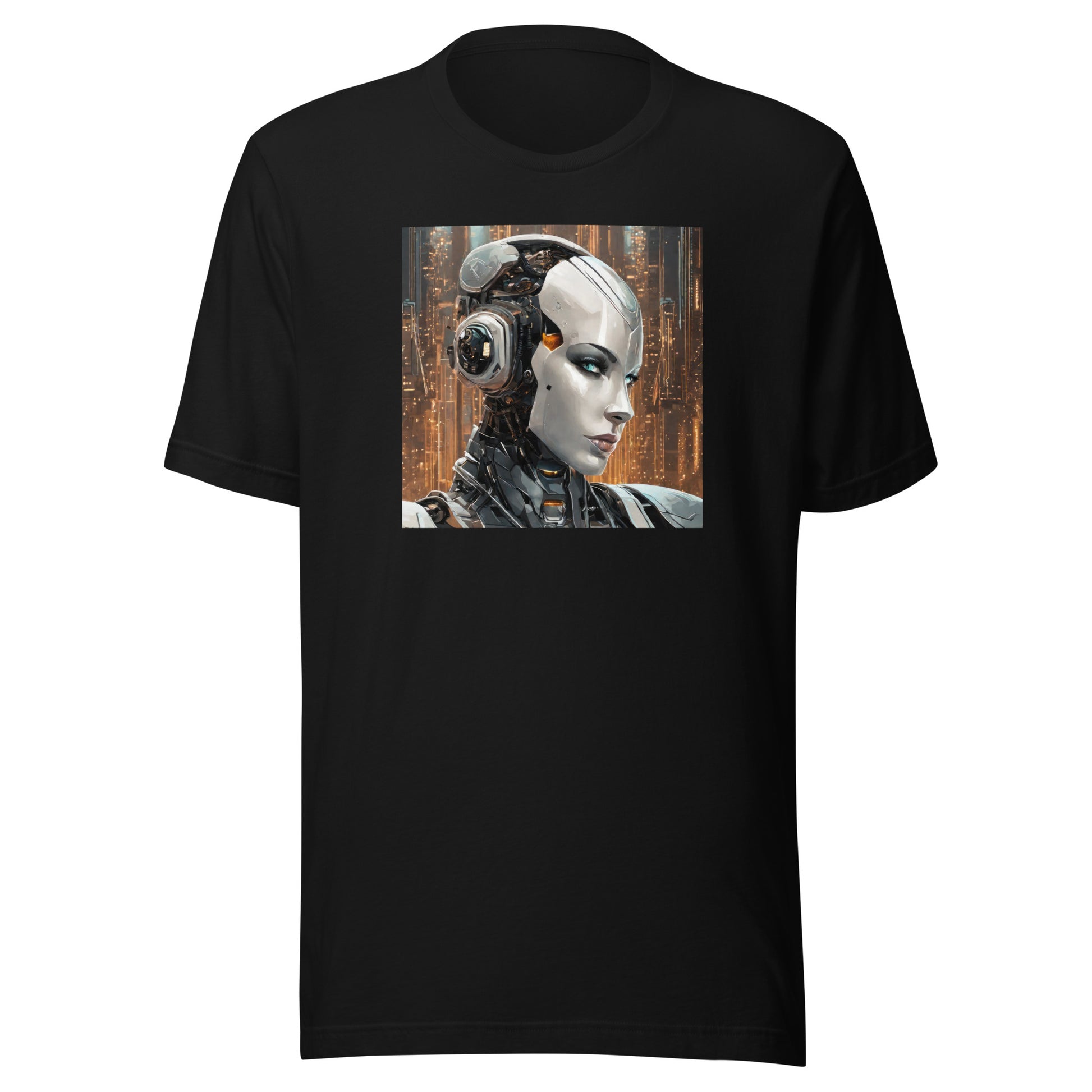 Anthropomorphic Robot Men's Sci-Fi T-Shirt Black