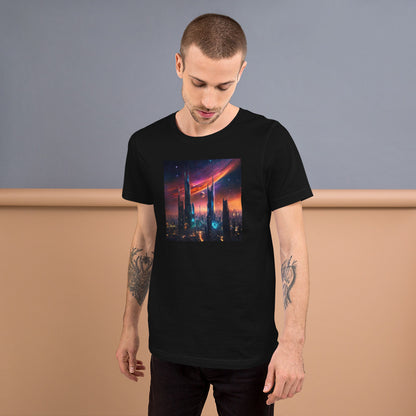 Futuristic Cityscape Men's Graphic Tee