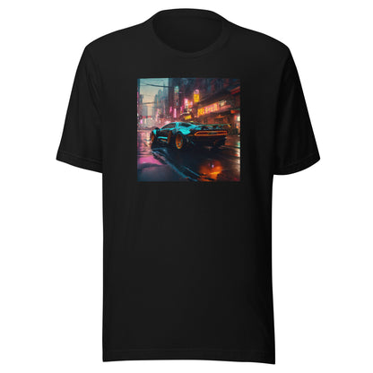 Cyberpunk Car Men's Futuristic T-Shirt Black