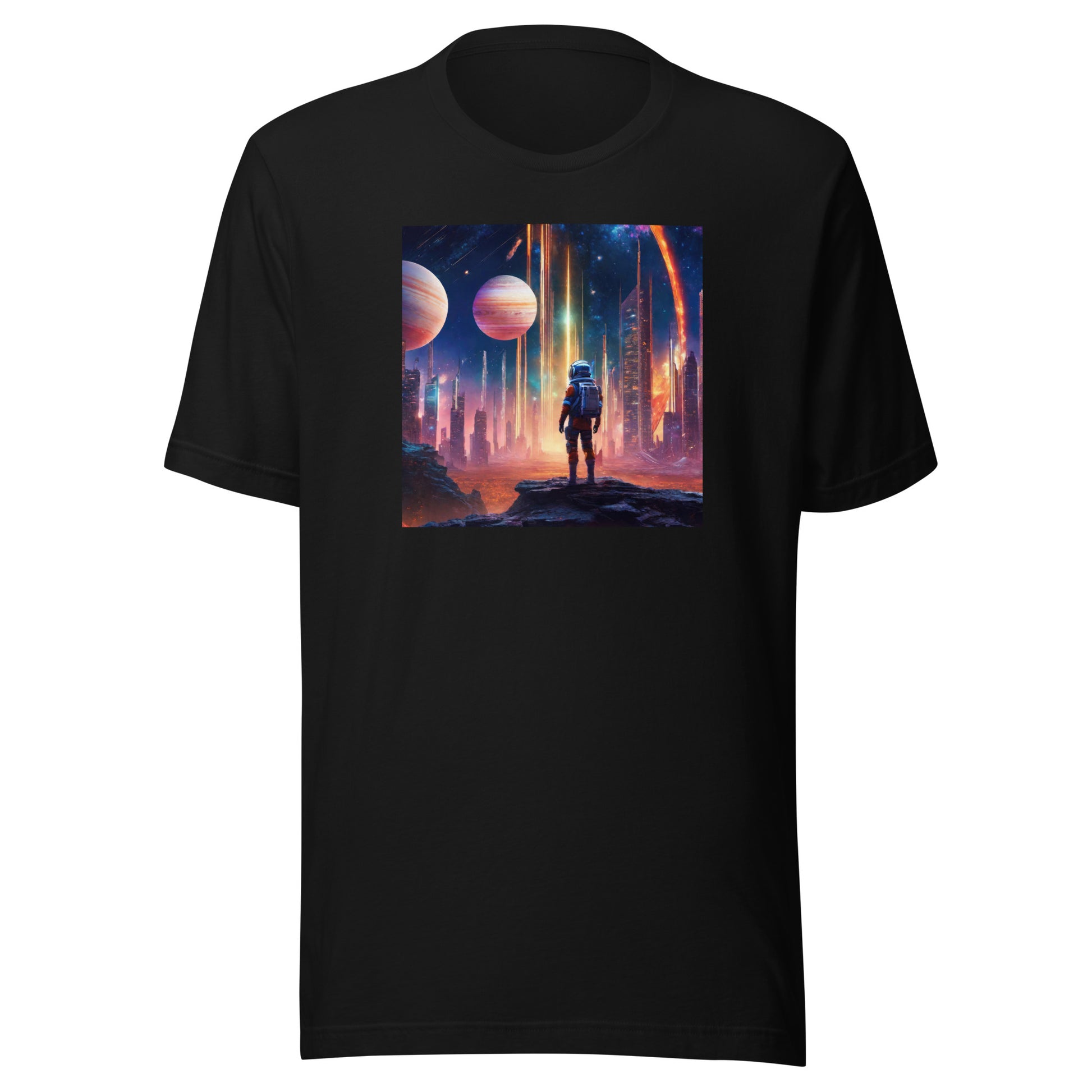 Space Explorer Dreamscape Men's T-Shirt Black