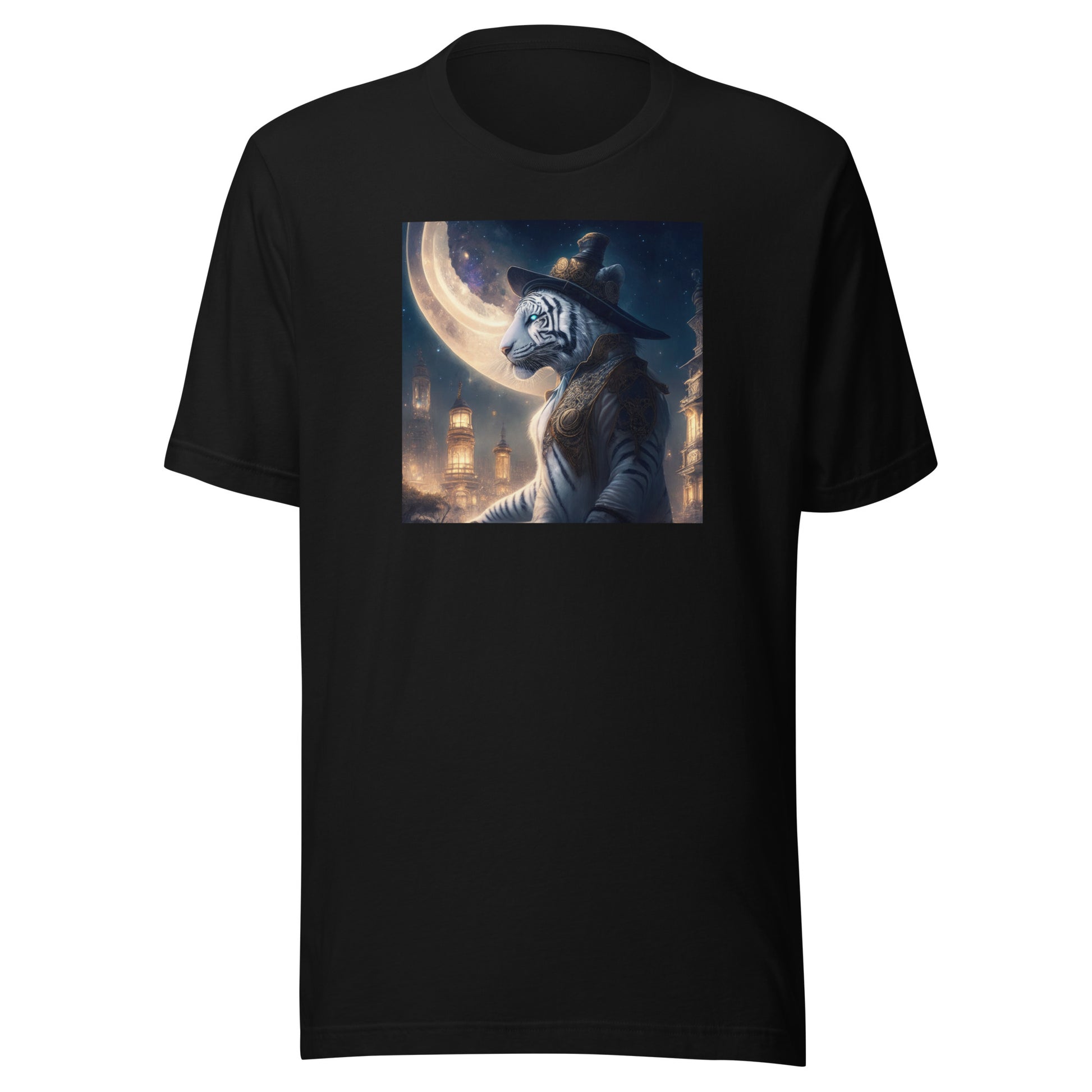 Twilight Tiger Men's Graphic Men's Tee Black