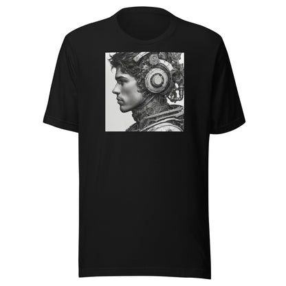 Bio-Mechanical Man Men's Sci-Fi T-Shirt Black