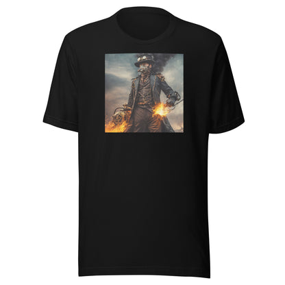 Dapper Pyro Men's Steampunk T-Shirt Black