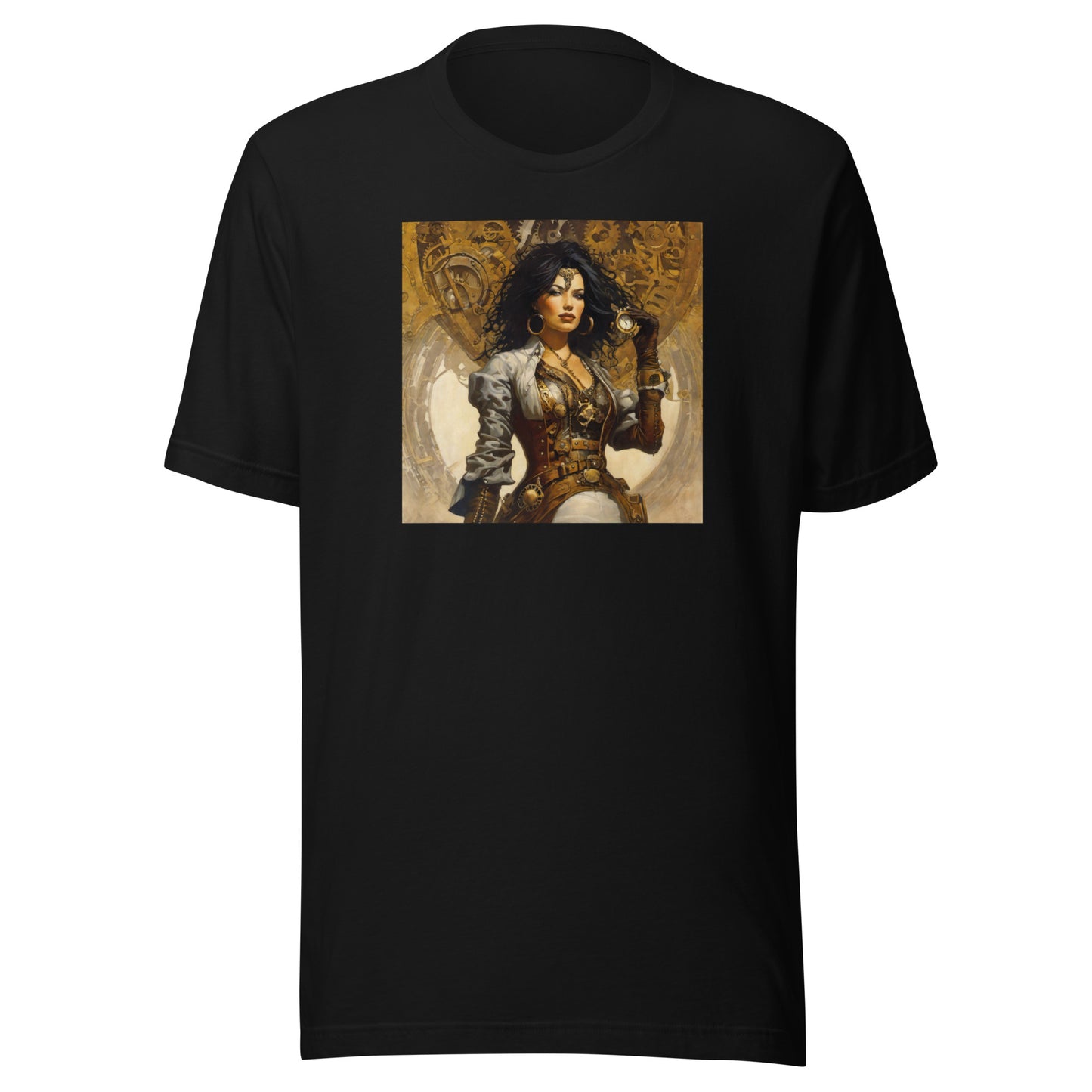 Steampunk Cowgirl Men's T-Shirt Black