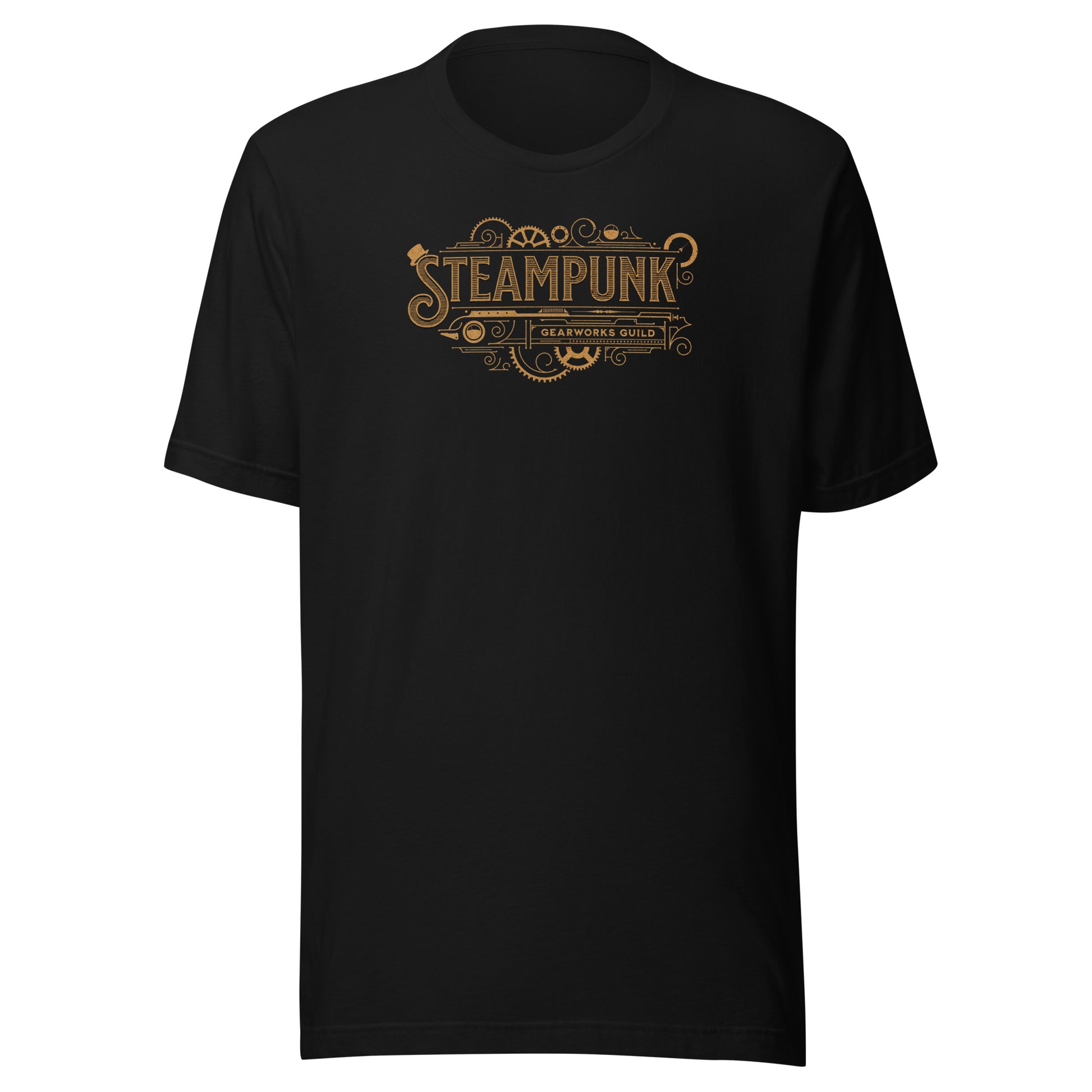 Steampunk Gearworks Guild Men's Graphic Tee Black