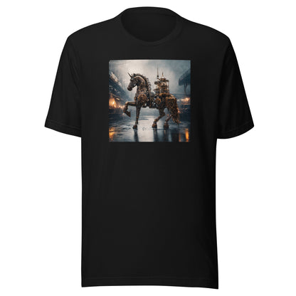 Steampunked Horse Men's Graphic Tee Black