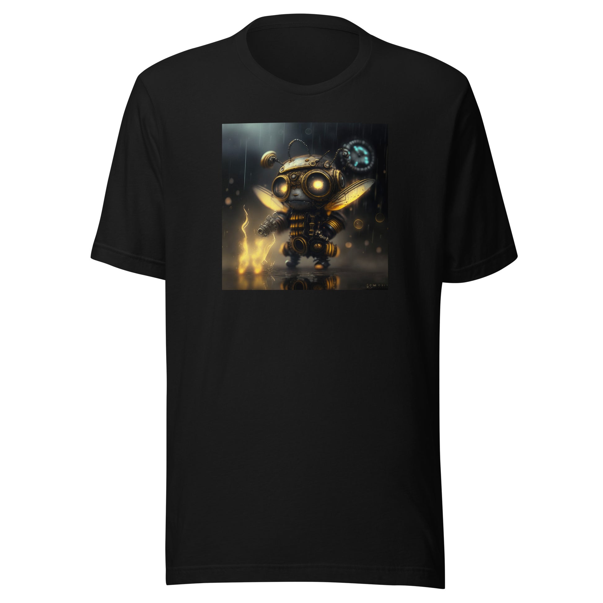 Bold Bee Men's Steampunk T-Shirt Black