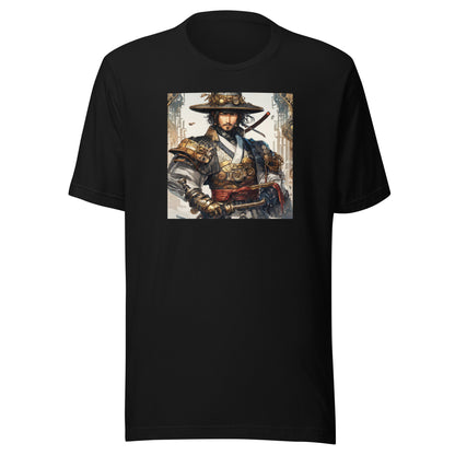 Proud Samurai Warrior Men's Anime T-Shirt Black