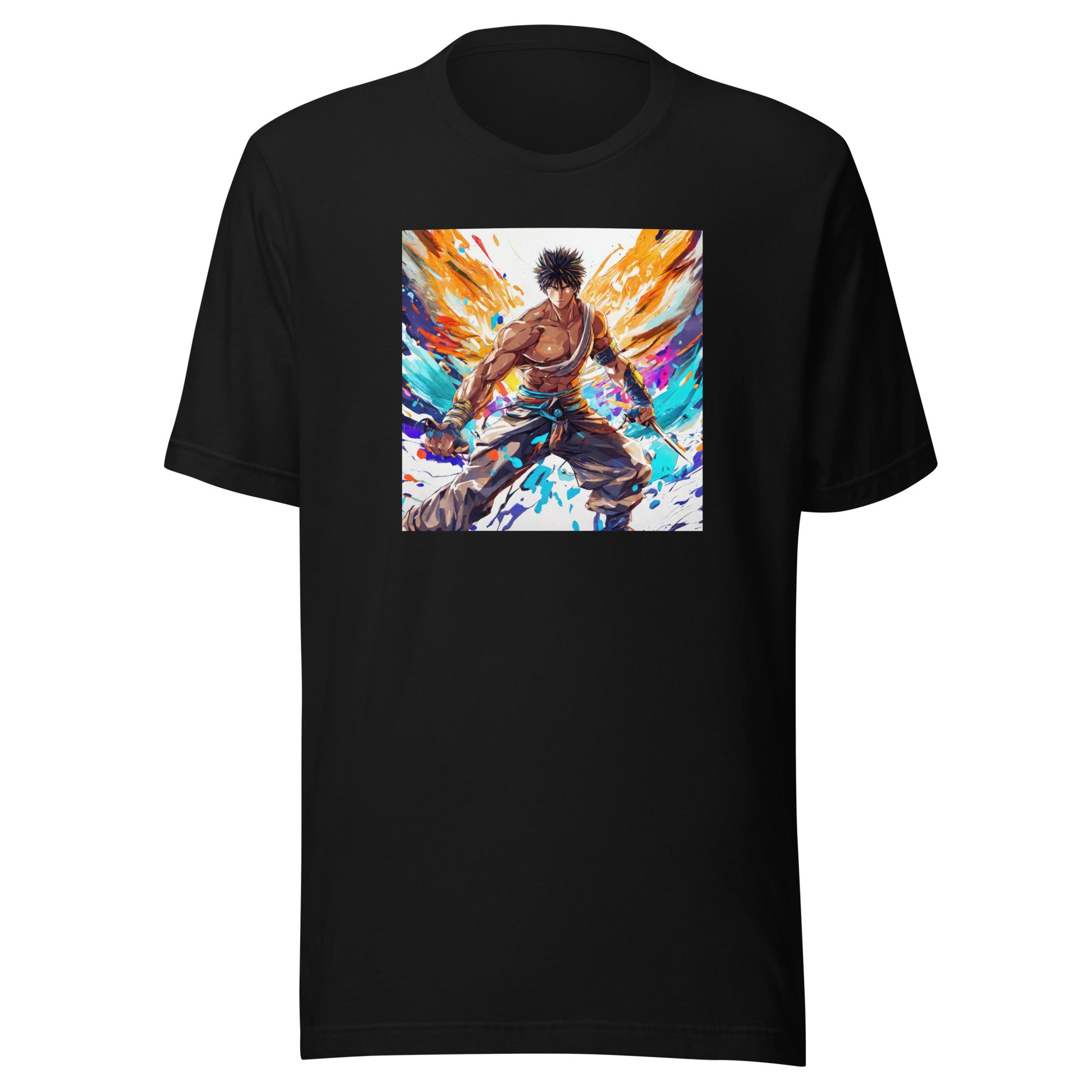 Vivid Avenger Men's Anime T-Shirt Black