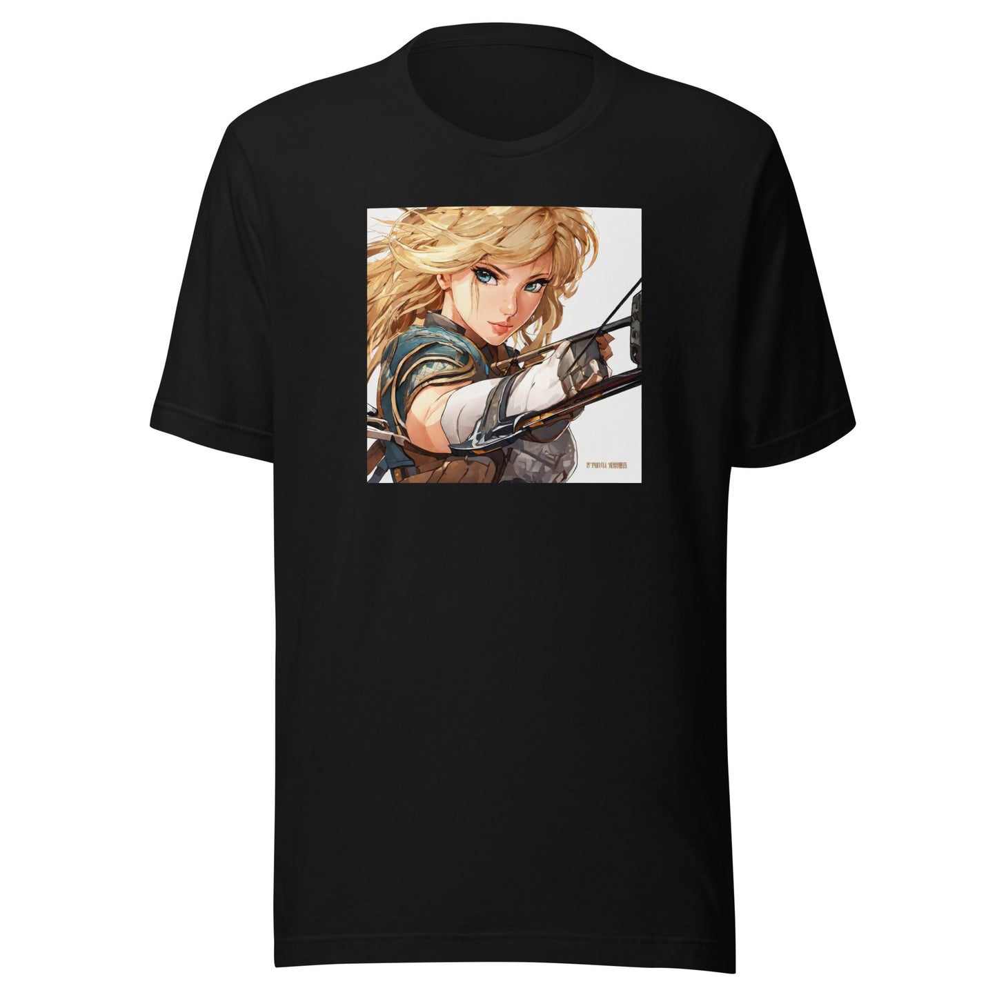 Fierce Shieldmaiden Men's Anime T-Shirt Black