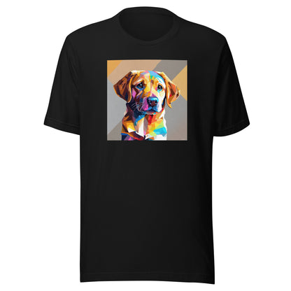 Geometric Dog Men's T-Shirt Black