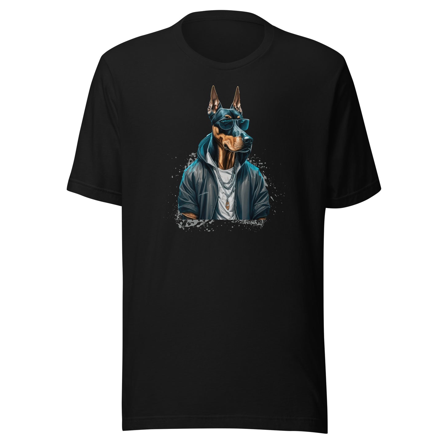 Dobermann in Shades Men's Dog Tee Black