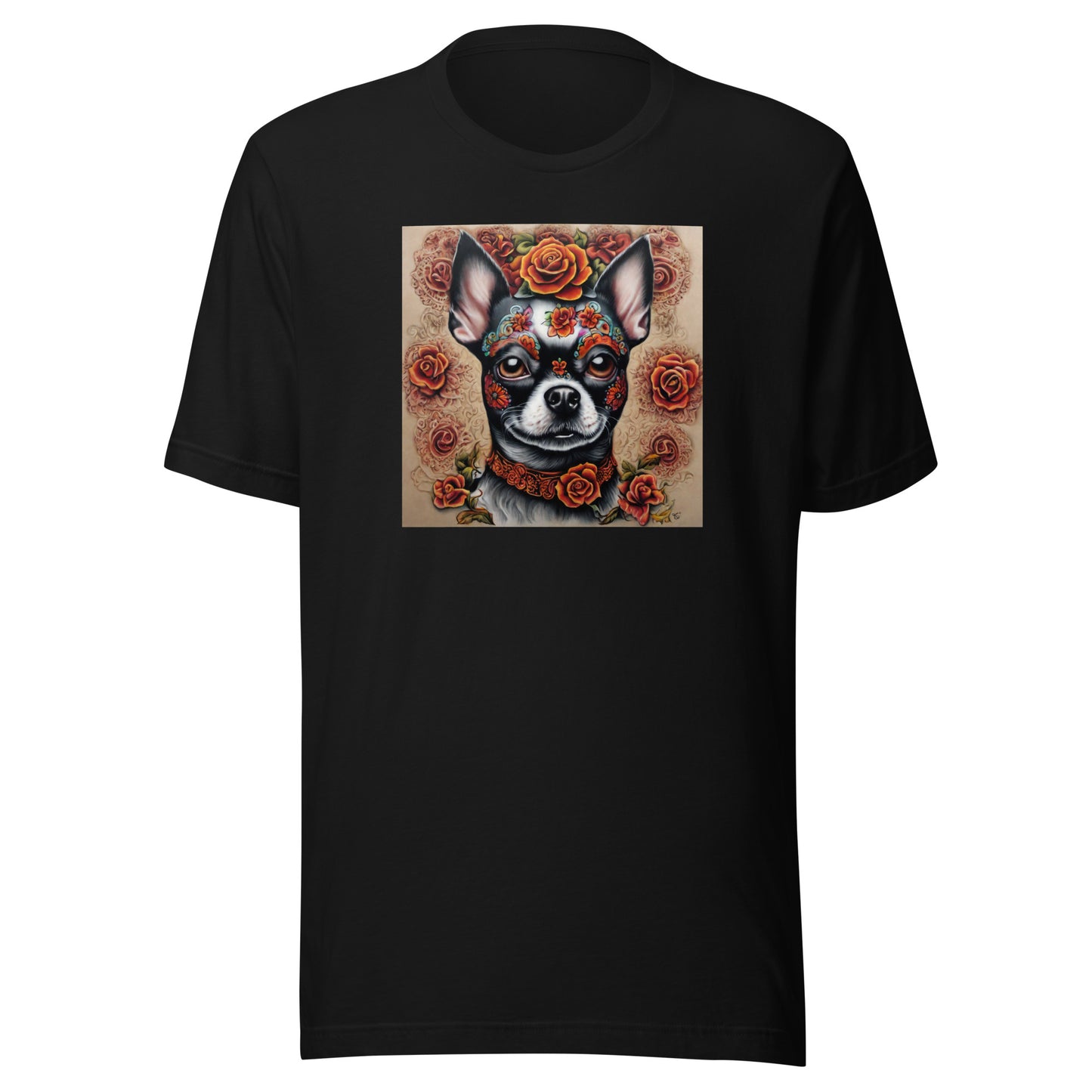 Day of the Dead Chihuahua Men's Dog Lover T-Shirt Black