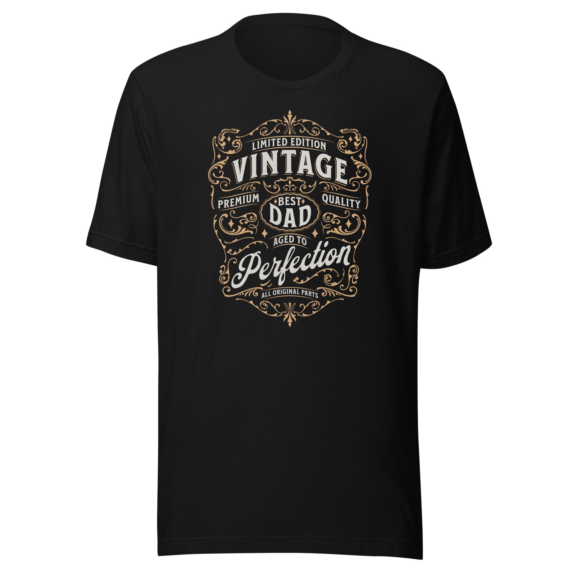 Vintage Dad Aged to Perfection T-Shirt Black