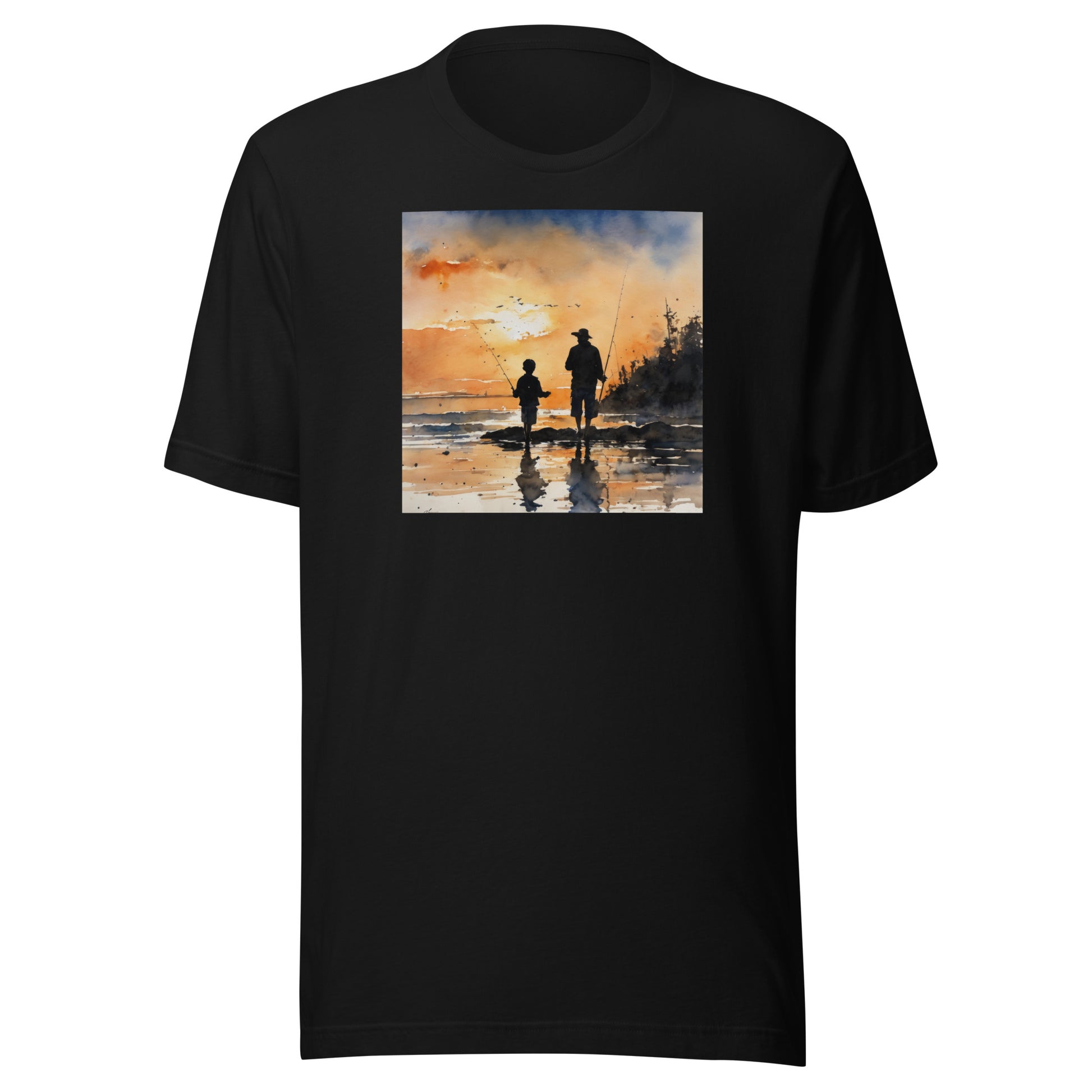 Fishing Days with Dad T-Shirt Black