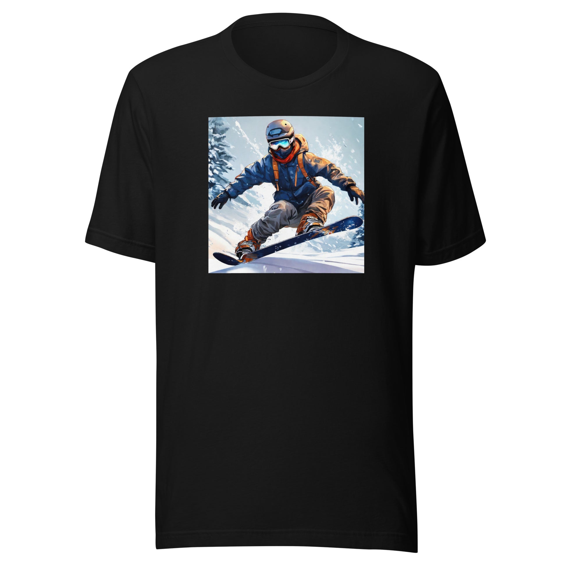 Men's Snowboarding T-Shirt Black