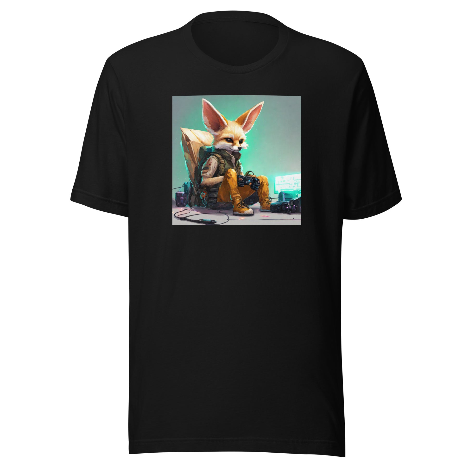 Fennec Fox Men's Gamer T-Shirt Black