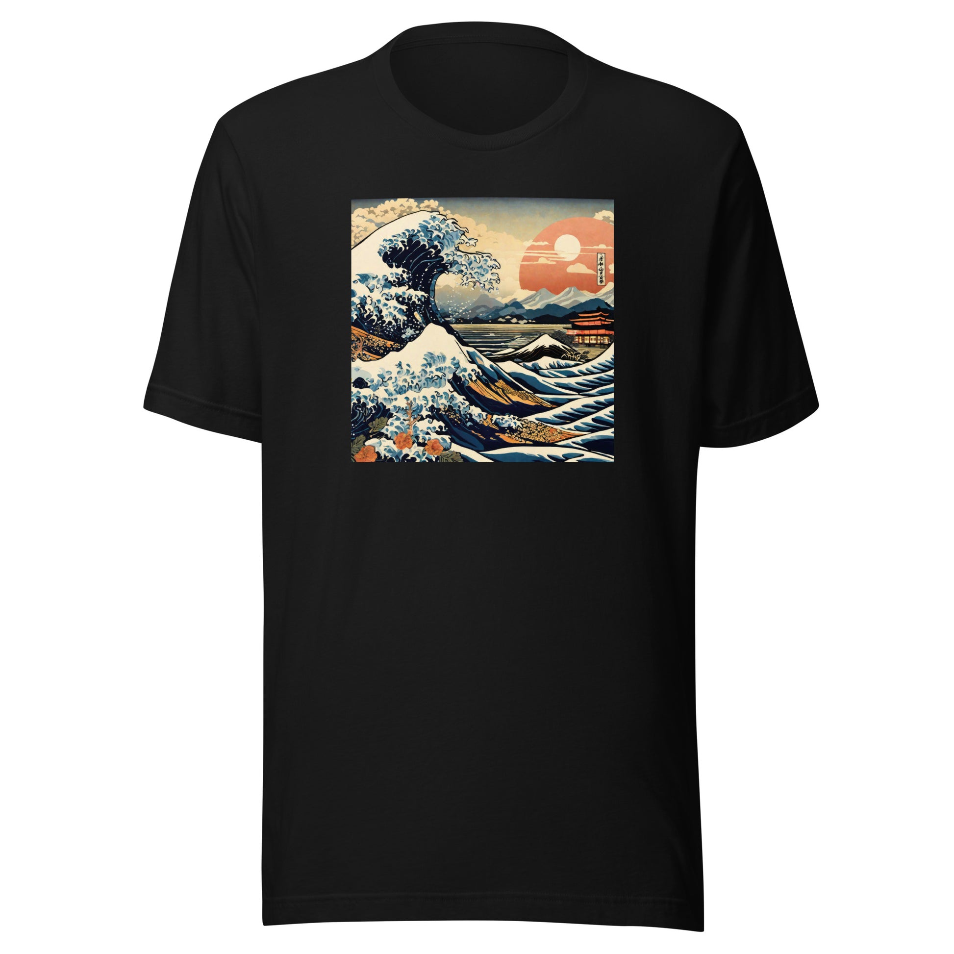 Ukiyo-e Wave Men's T-Shirt Black