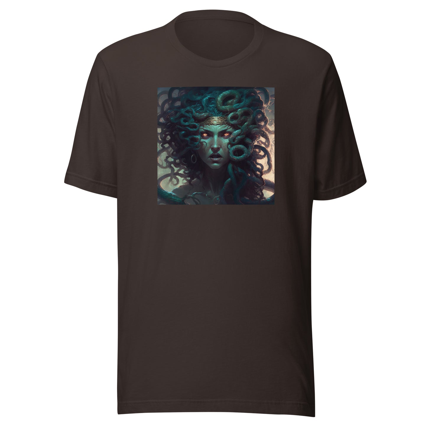 Fierce Medusa Men's Myth T-Shirt Brown