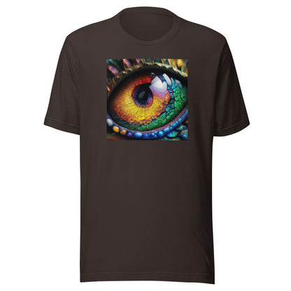 Dragon's Eye Men's Fantasy T-Shirt Brown