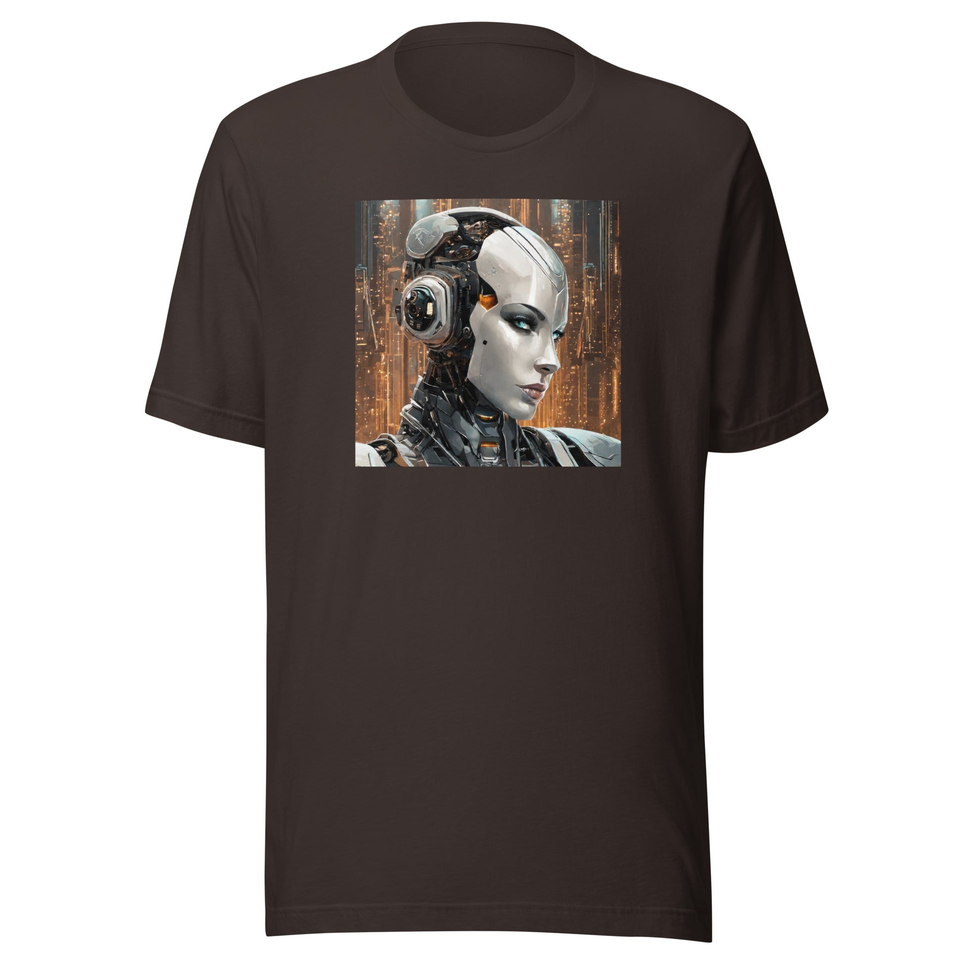 Anthropomorphic Robot Men's Sci-Fi T-Shirt Brown